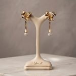 گوشواره طرح پاپیون